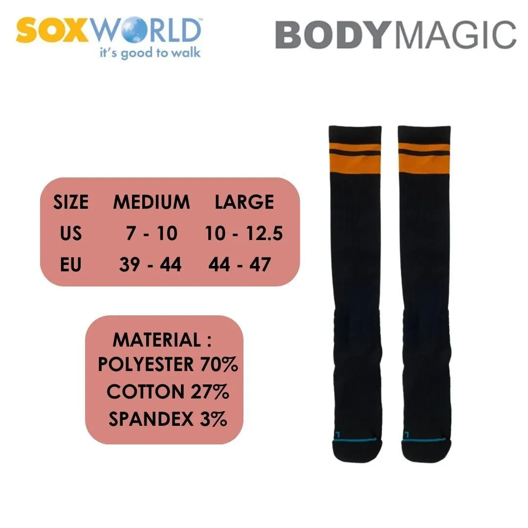 BODY MAGIC ADULT COMPRESSION SOCKS (1 PAIR) 27-516 SOXWORLD