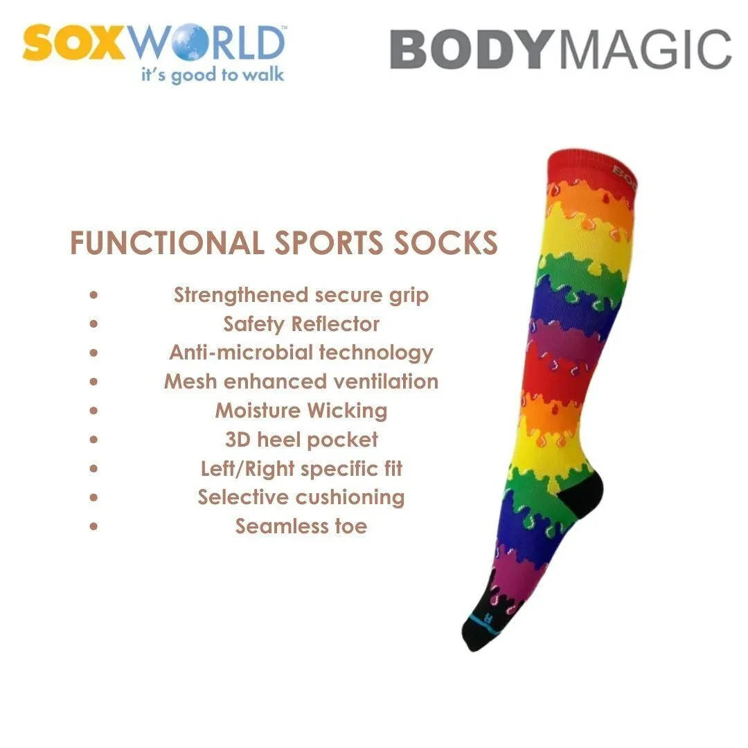 BODY MAGIC ADULT COMPRESSION SOCKS (1 PAIR) 27-515 SOXWORLD