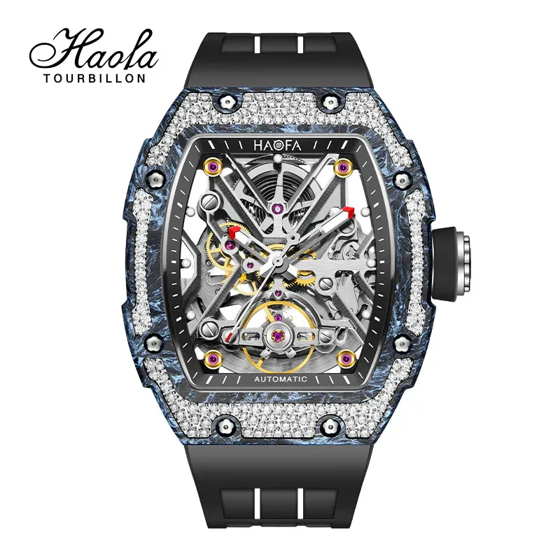 HAOFA CARBON FIBER AND CRYSTAL BEZEL AUTOMATIC MOVEMENT 1989