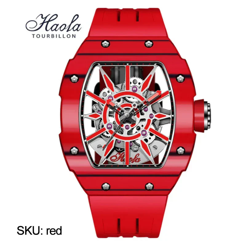 HAOFA 1905 CARBON FIBER BEZEL TITANIUM MAGNESIUM ALLOY CASE SUPER LUMINOUS MECHANICAL WATCH