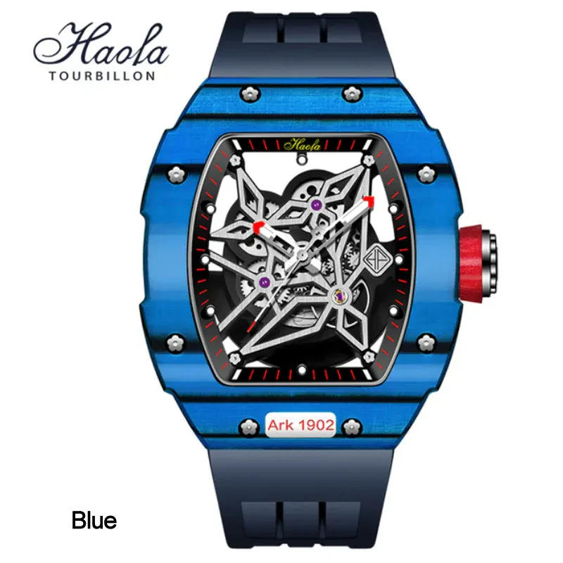HAOFA SKELETON CARBON FIBER AUTOMATIC WATCH 1902