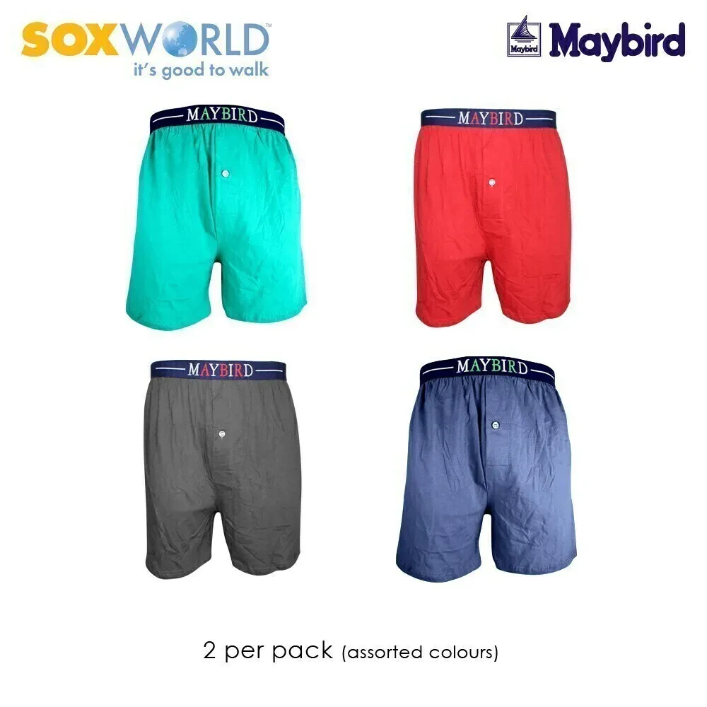 SOXWORLD 2 IN 1 MAYBIRD MEN BRIEFS UNDERWEAR UNDERGARMENT INNERWEAR KNIT BOXER TRUNK 62-689