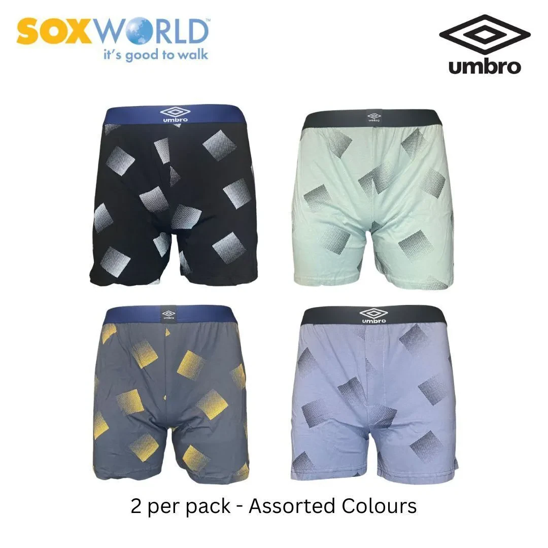 UMBRO 2 PCS MEN UNDERWEAR KNIT BOXER 30-UBK-3203