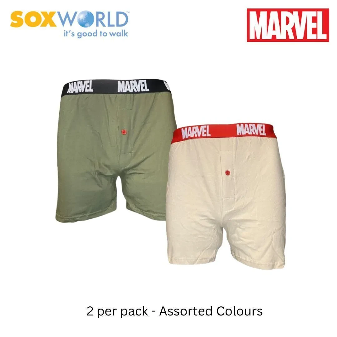 MARVEL 2 PCS MEN UNDERWEAR KNIT BOXER 76-MK-200