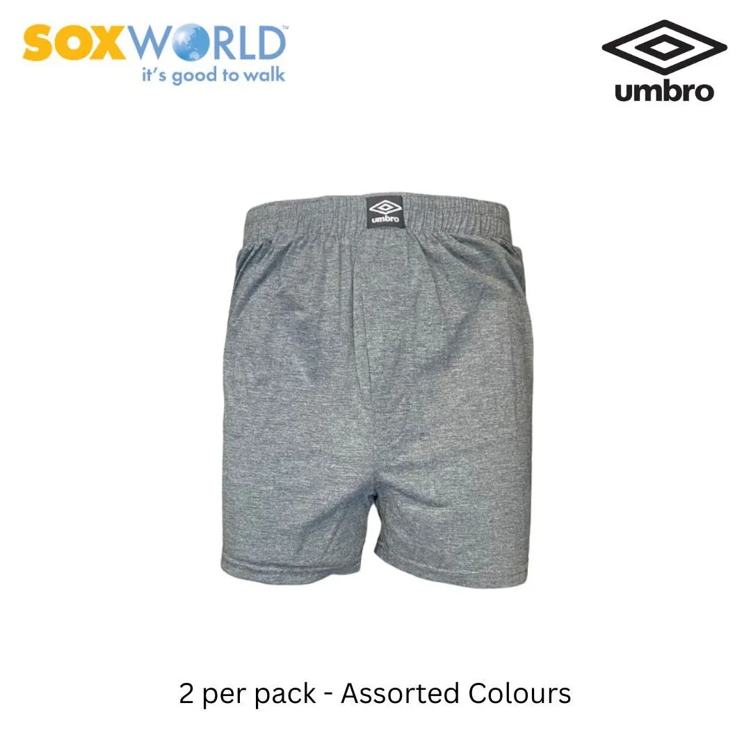 UMBRO 2 PCS MEN UNDERWEAR KNIT BOXER 30-MK-200