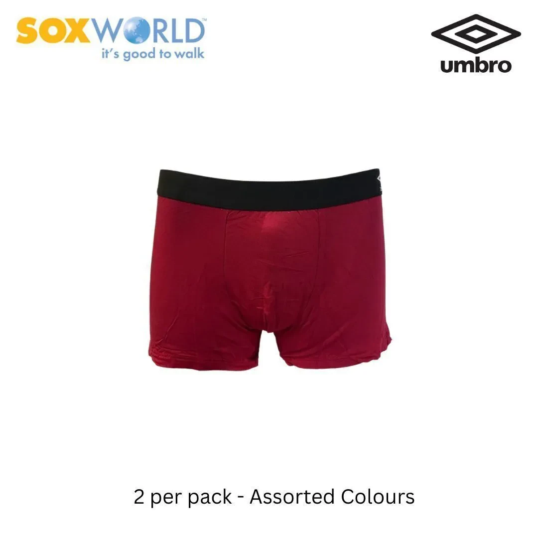 UMBRO 2 PCS MEN'S INNERWEAR BRIEFS TRUNK BOXER UNDERWEAR 30-UT-3208