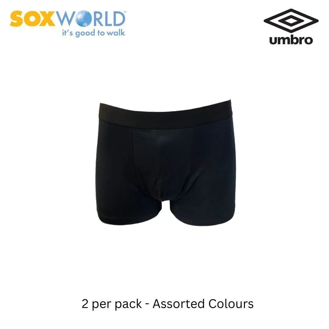 UMBRO 2 PCS MEN'S INNERWEAR BRIEFS TRUNK BOXER UNDERWEAR 30-UT-3208