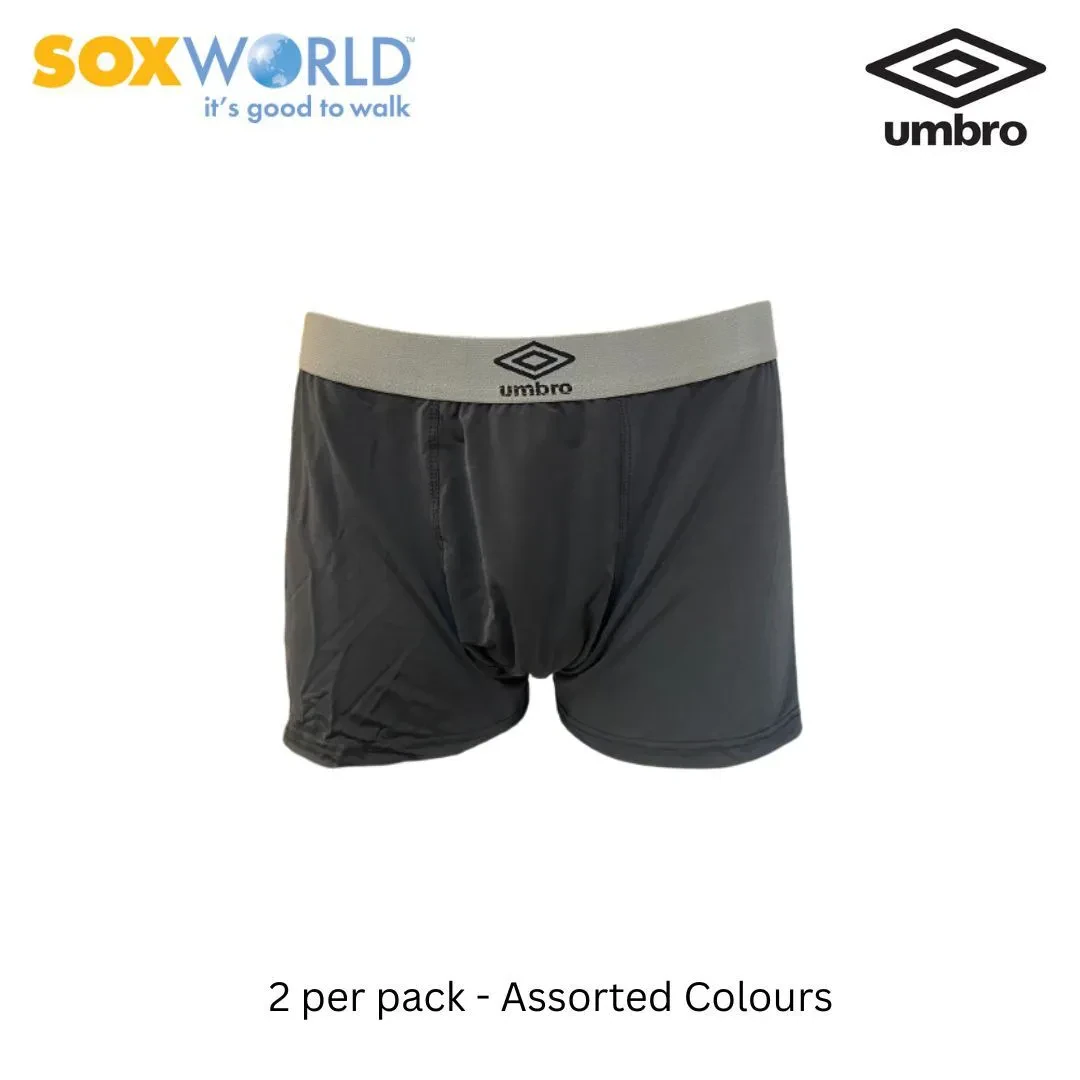 UMBRO 2 PCS MEN'S INNERWEAR BRIEFS TRUNK BOXER UNDERWEAR 30-UT-3211