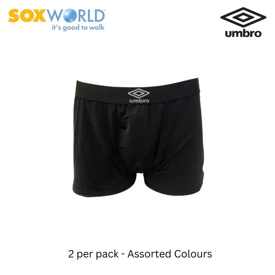 UMBRO 2 PCS MEN'S INNERWEAR BRIEFS TRUNK BOXER UNDERWEAR 30-UT-3211