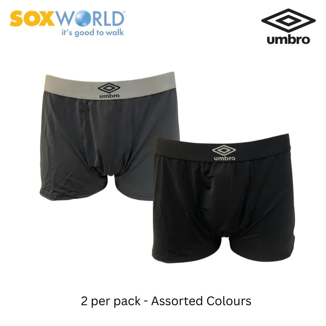 UMBRO 2 PCS MEN'S INNERWEAR BRIEFS TRUNK BOXER UNDERWEAR 30-UT-3211