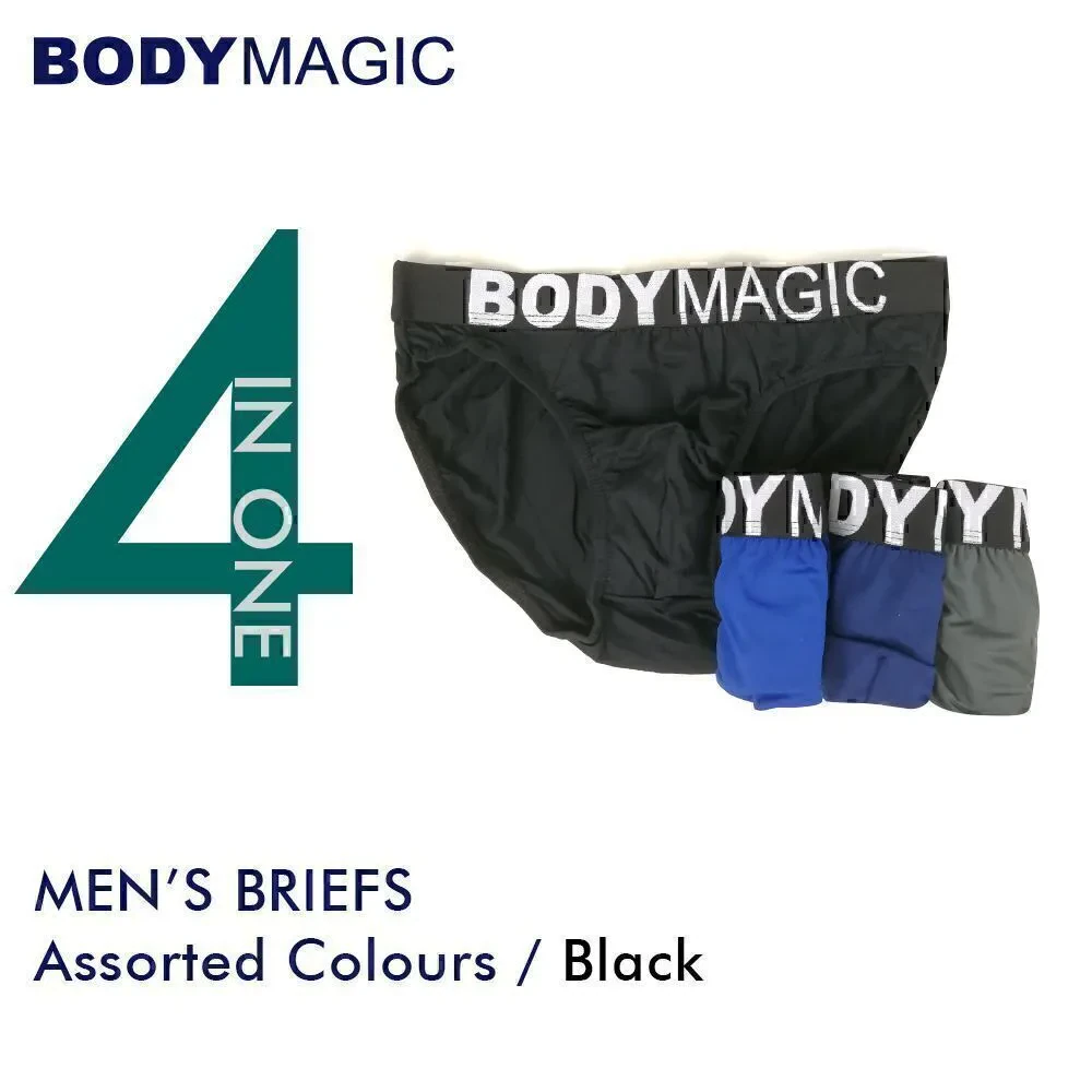 BODY MAGIC 4 IN 1 MEN BRIEFS 27-7400 / 27-7401