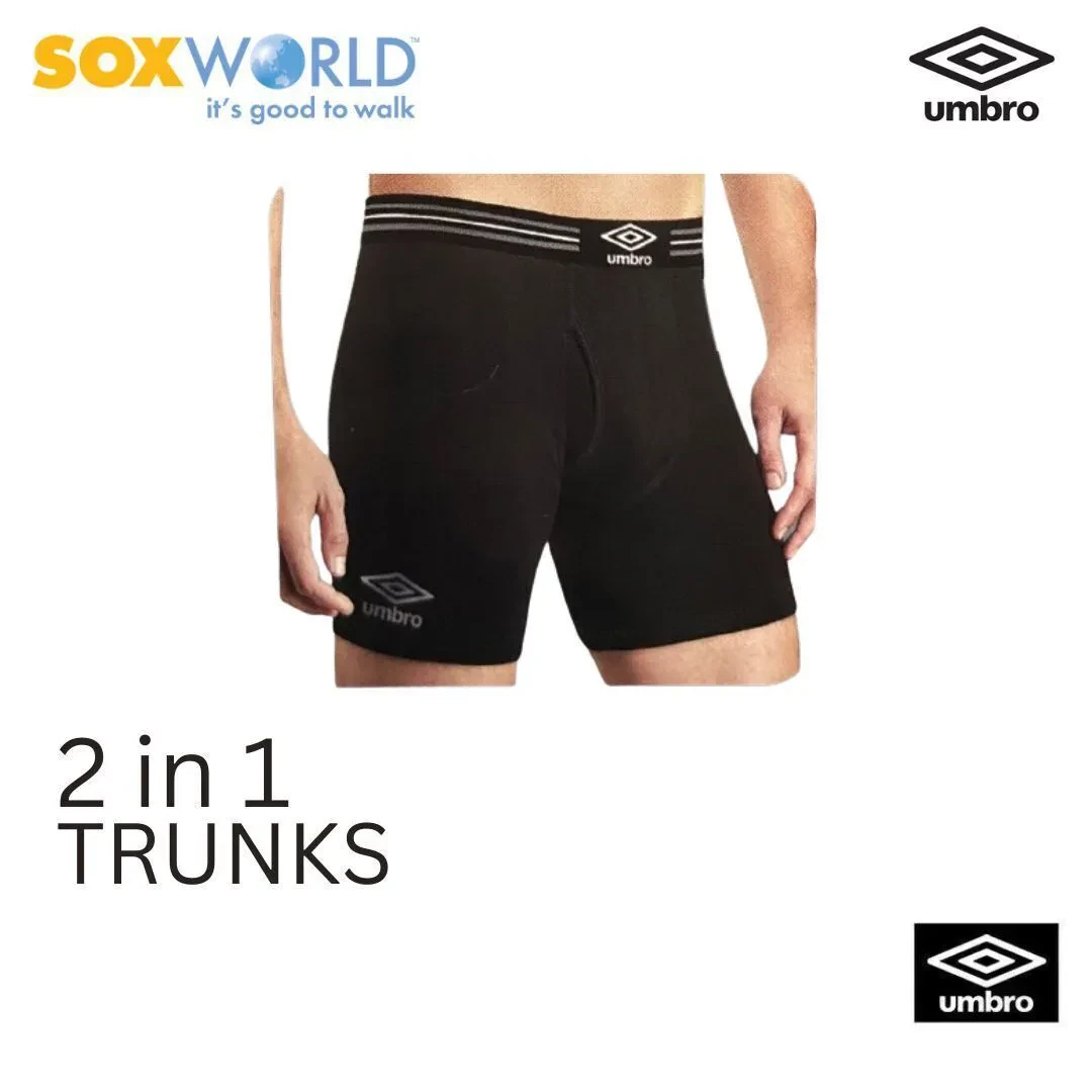 UMBRO 2 PCS MEN'S INNERWEAR BRIEFS TRUNK BOXER UNDERWEAR 30-UT-3200