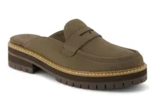 CARA MULE CANTEEN NUBUCK LEATHER SUEDE