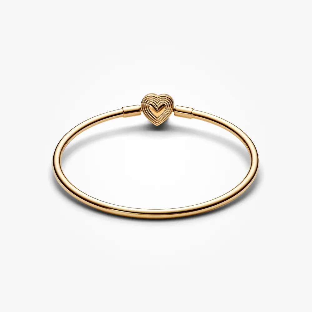 PANDORA RADIATING HEART CLASP BANGLE