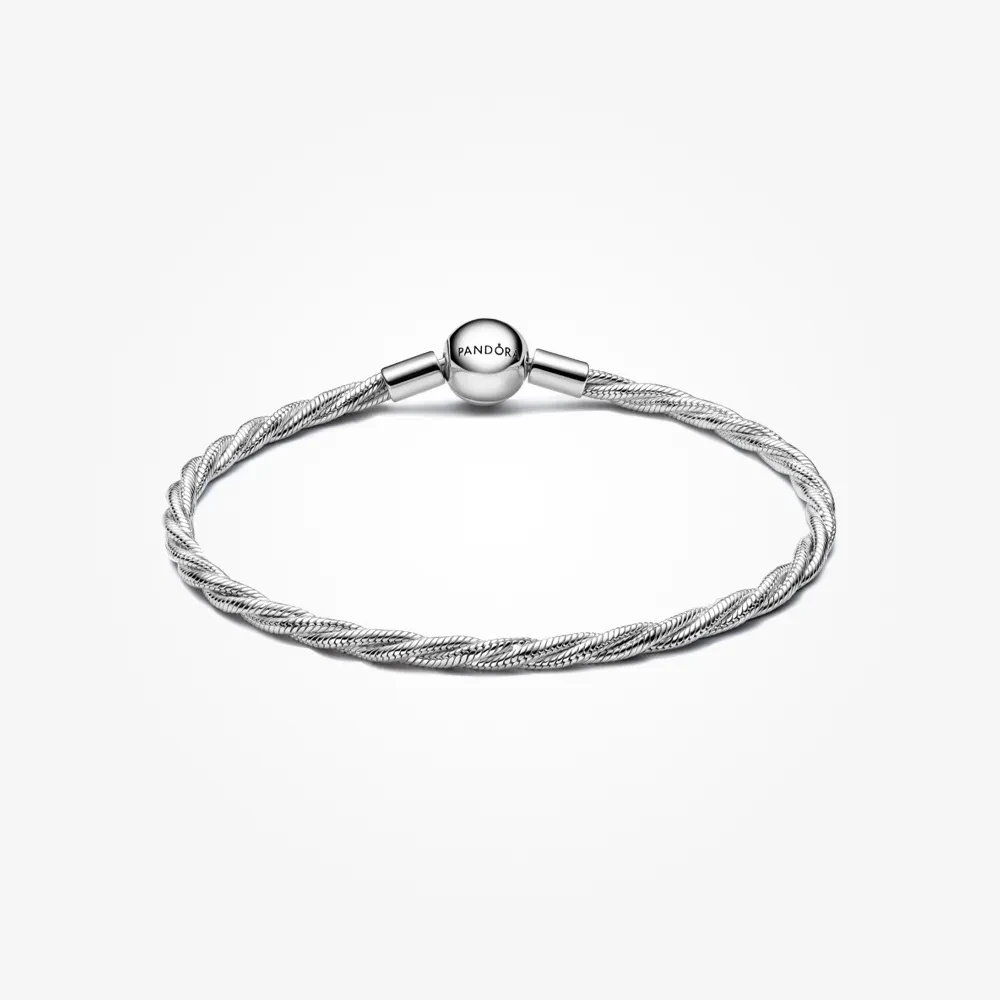 PANDORA ROUND PANDORA CLASP TWISTED SNAKE CHAIN