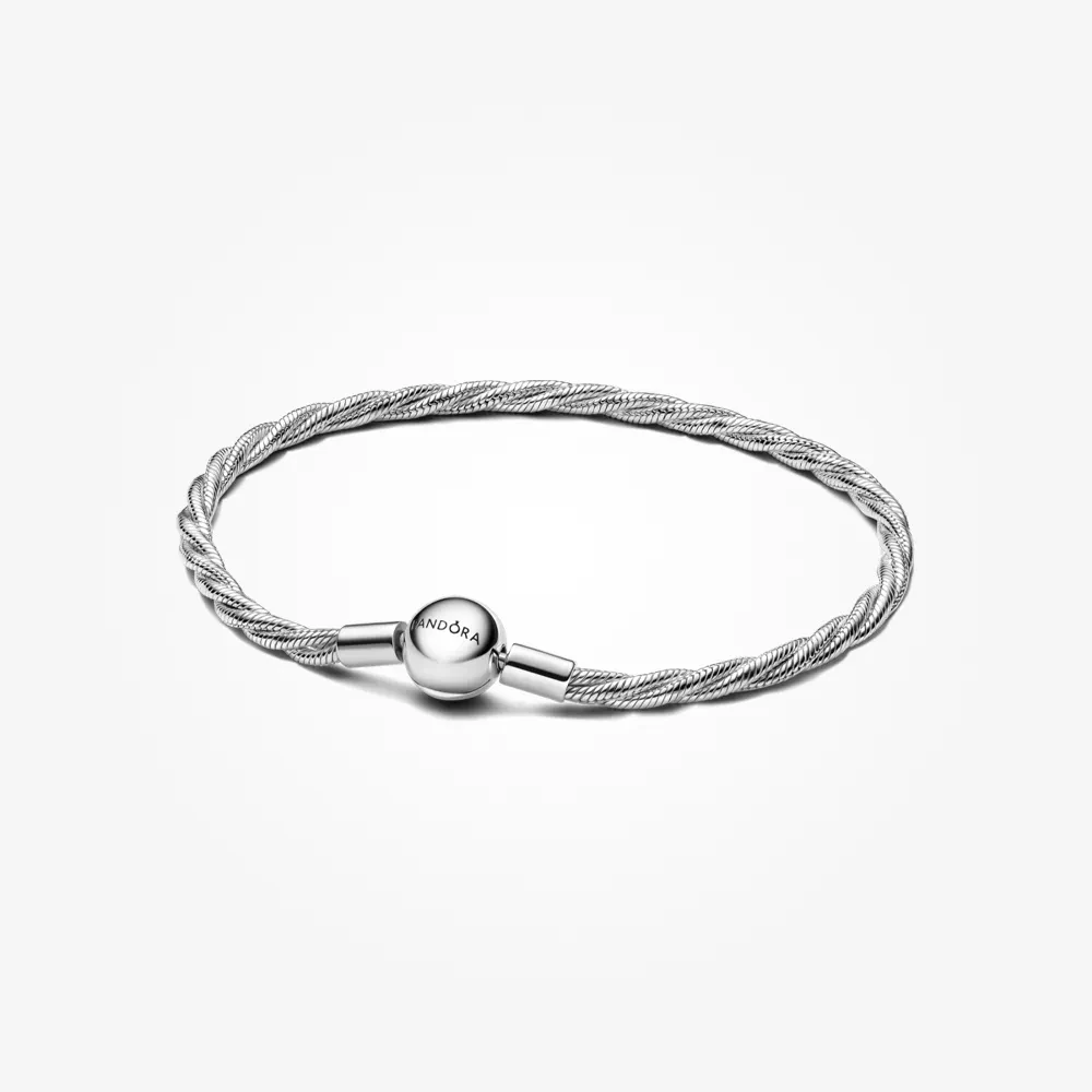 PANDORA ROUND PANDORA CLASP TWISTED SNAKE CHAIN