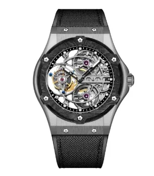 CARBON FIBER BEZEL WITH TITANIUM ALLOT CASING 1918