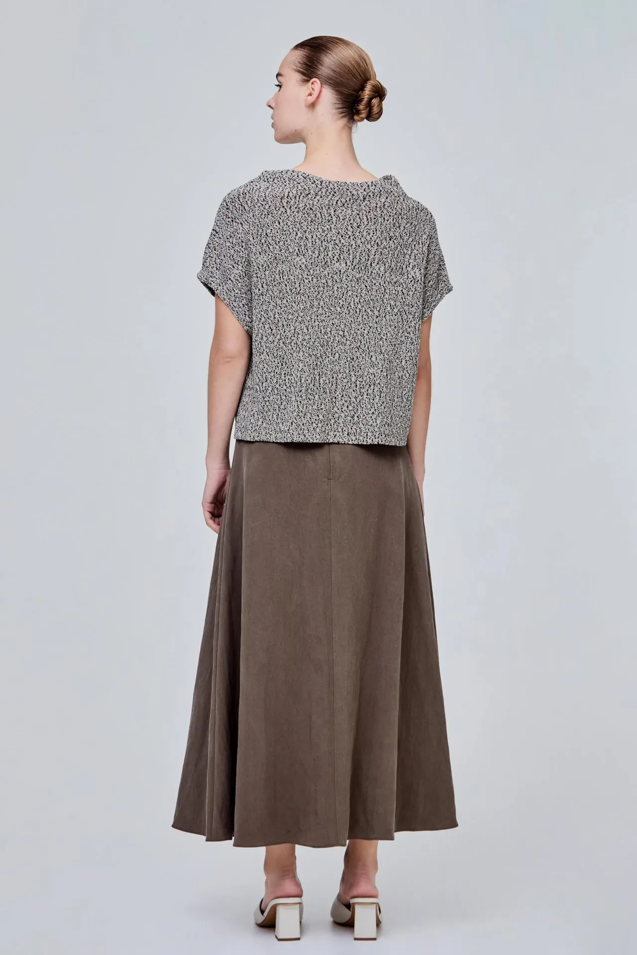VARIEGATED YARN KNIT TOP