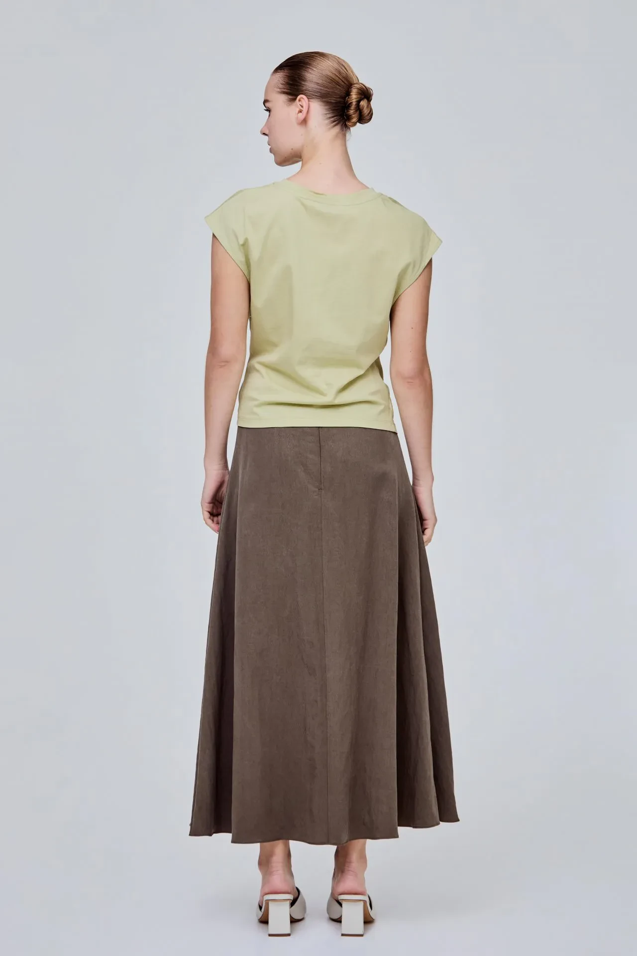 DRAPE DETAILED JERSEY TOP