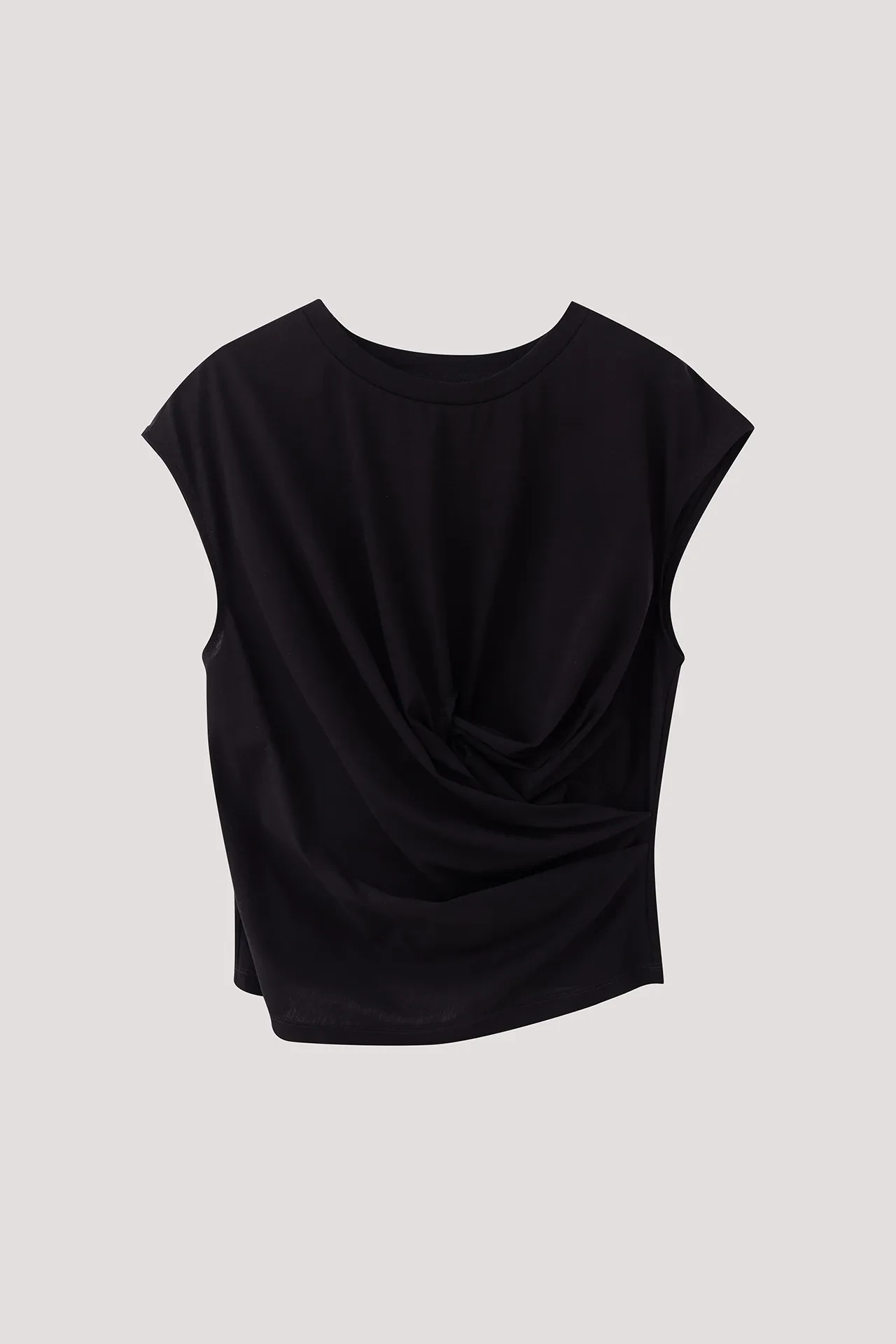 DRAPE DETAILED JERSEY TOP