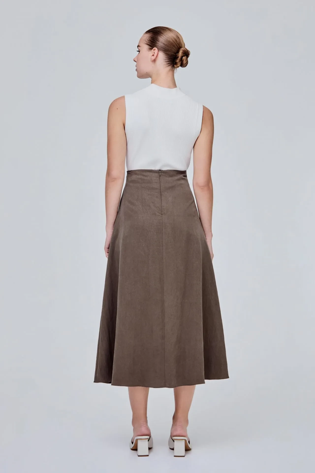 SOFT DRAPE BIAS CUT SKIRT