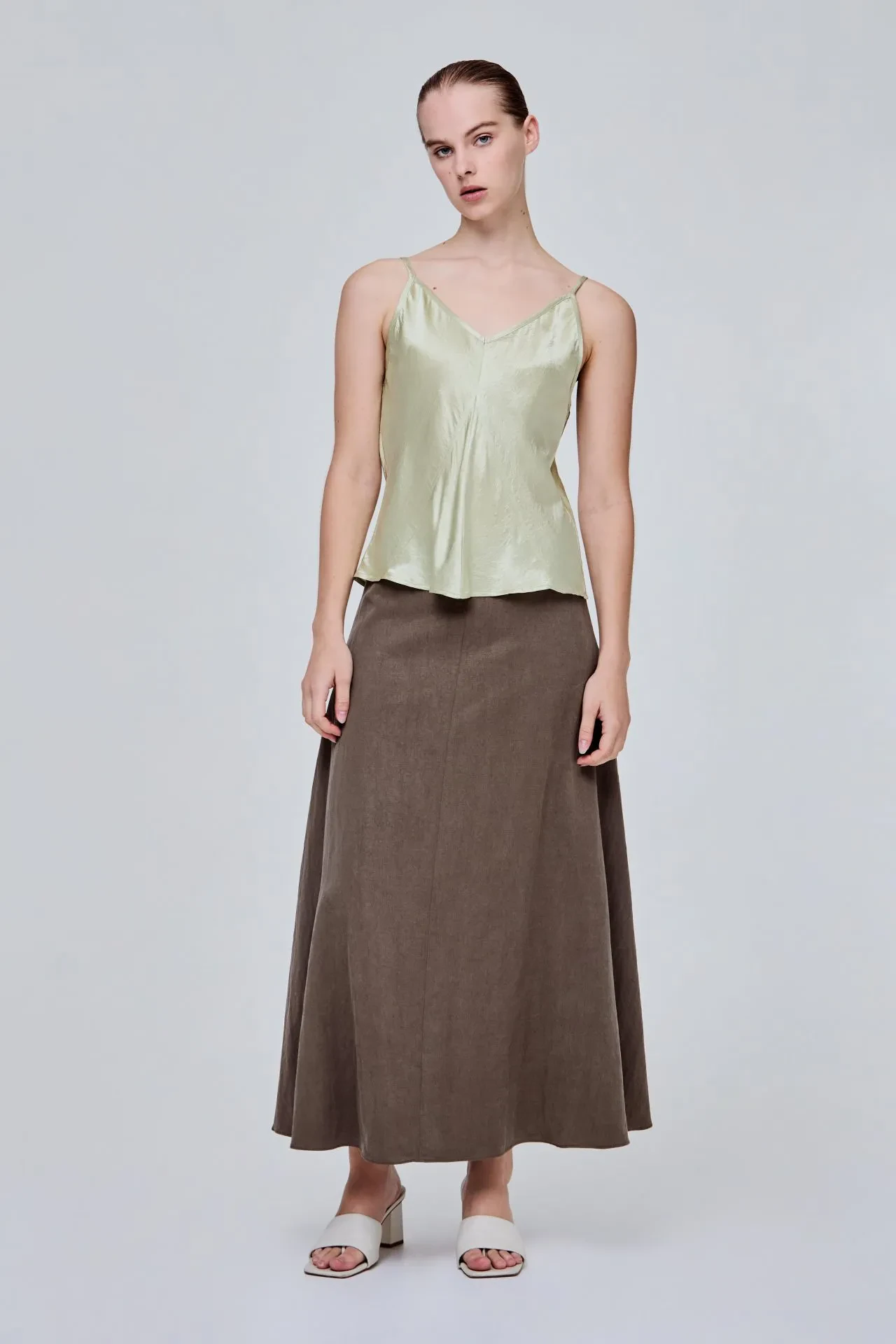 ACETATE STRAPPY TOP