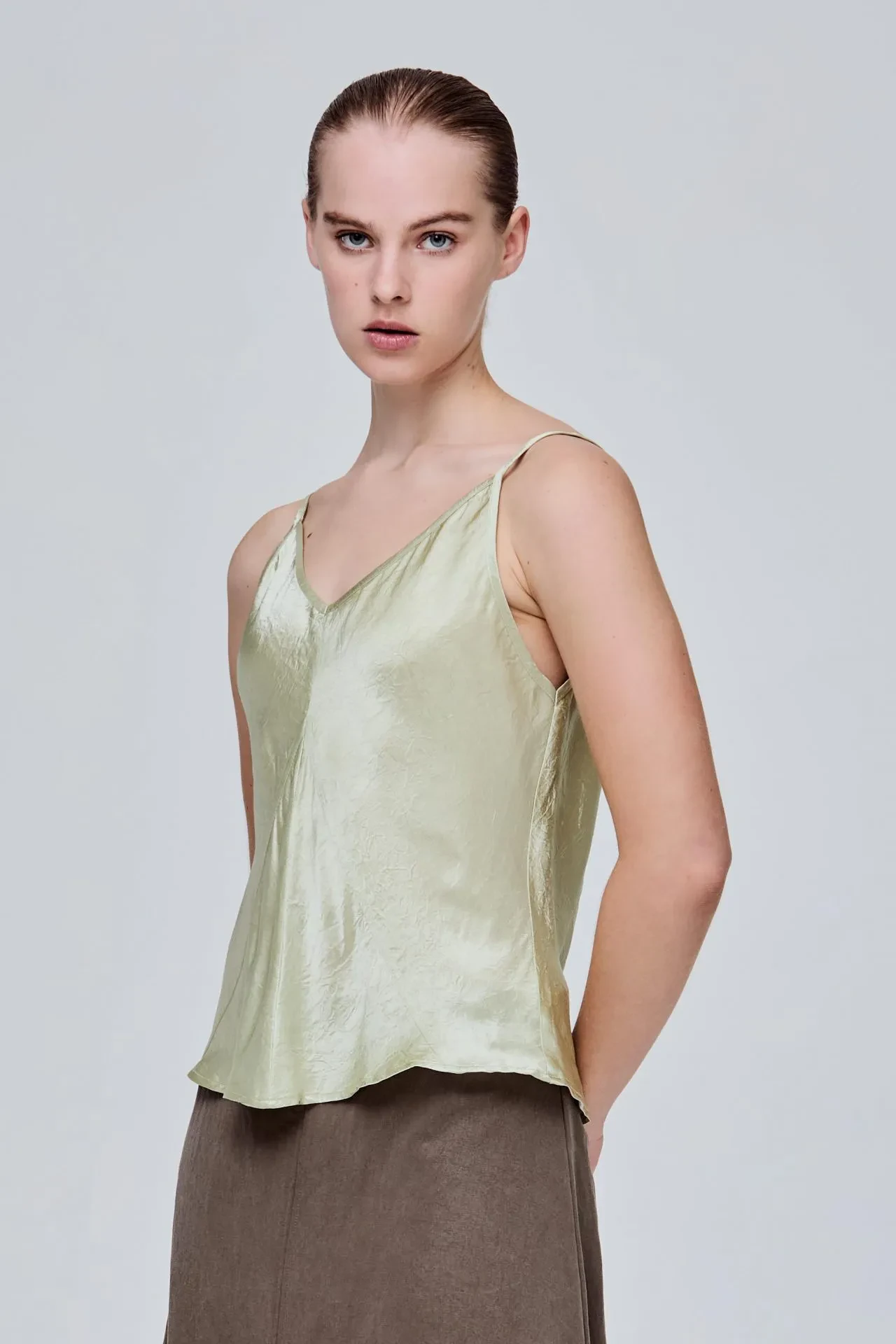 ACETATE STRAPPY TOP
