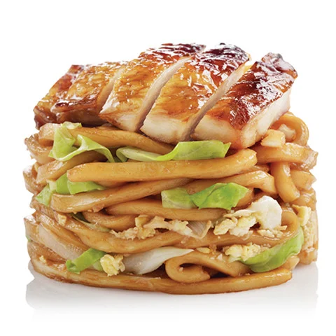 FRESH UDON WITH GRILLED CHICKEN SET MEAL