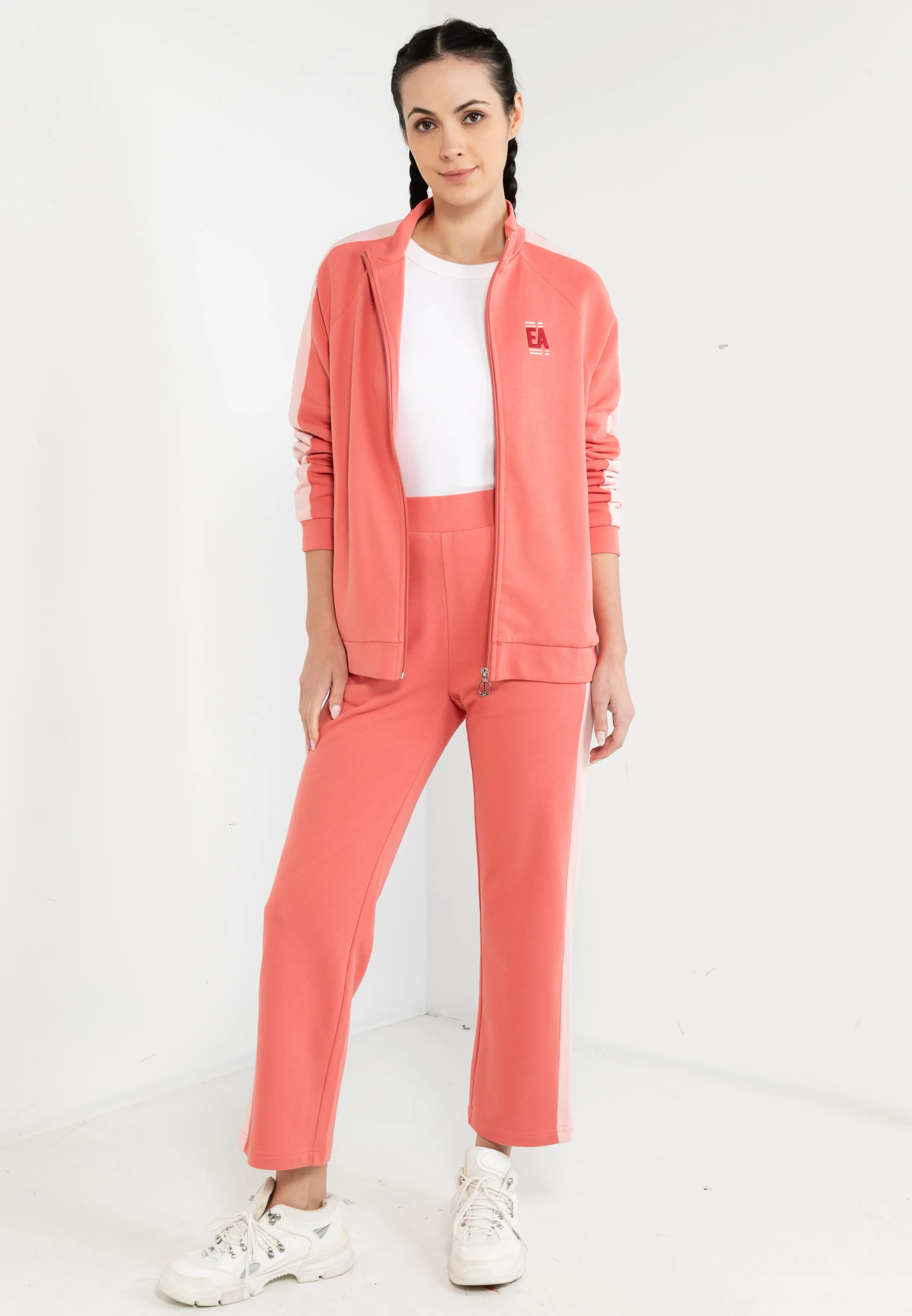 ELLE ACTIVE TRACK JACKET  - D-PINK