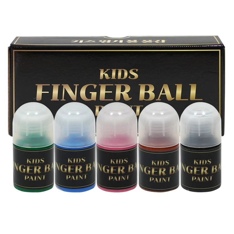 KIDS FINGER BALL PAINT (5 COLORS) 30ML