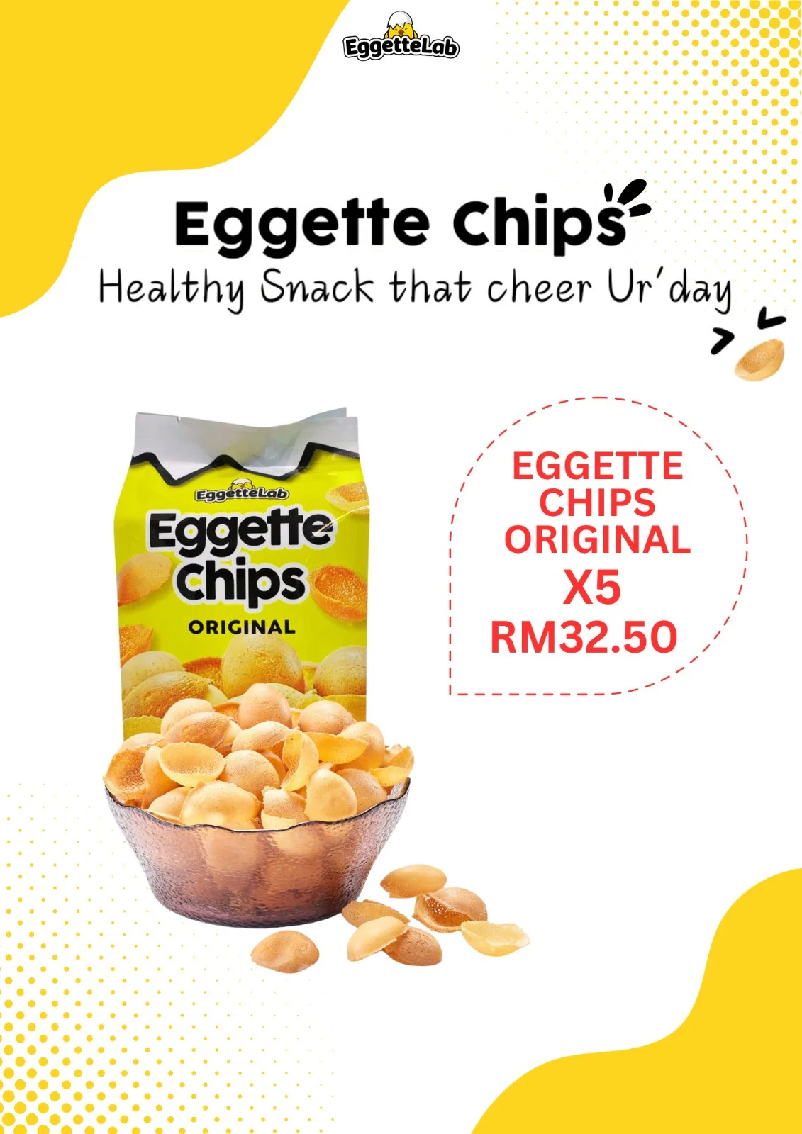 EGGETTE CHIPS ORIGINAL (5 PACKS)