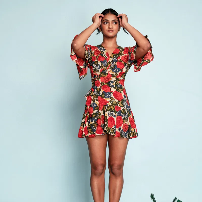 WRAP AROUND FRILL MINI