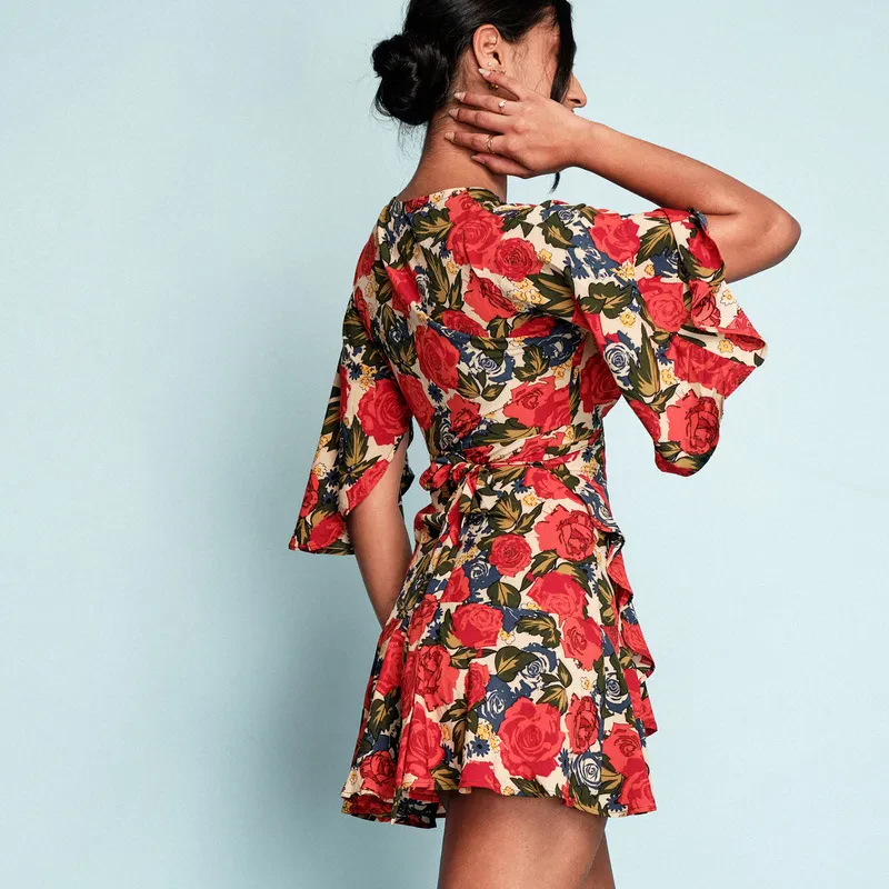WRAP AROUND FRILL MINI