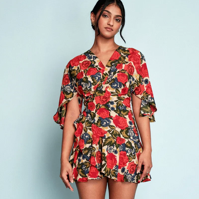 WRAP AROUND FRILL MINI