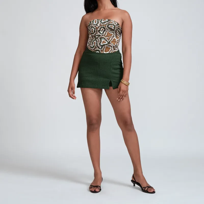 MINI SKORT IN GREEN