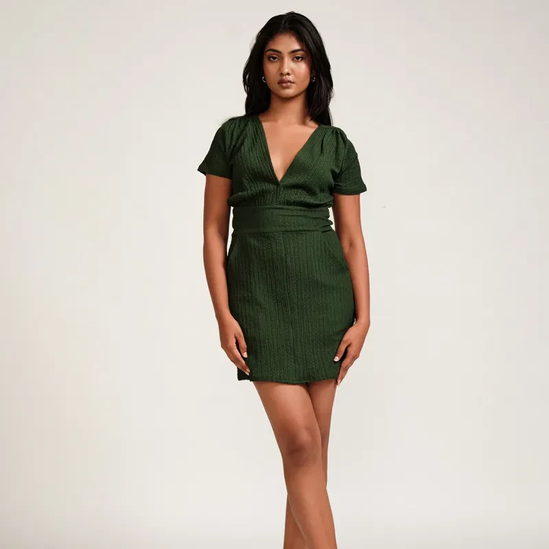 DEEP NECK MINI IN GREEN