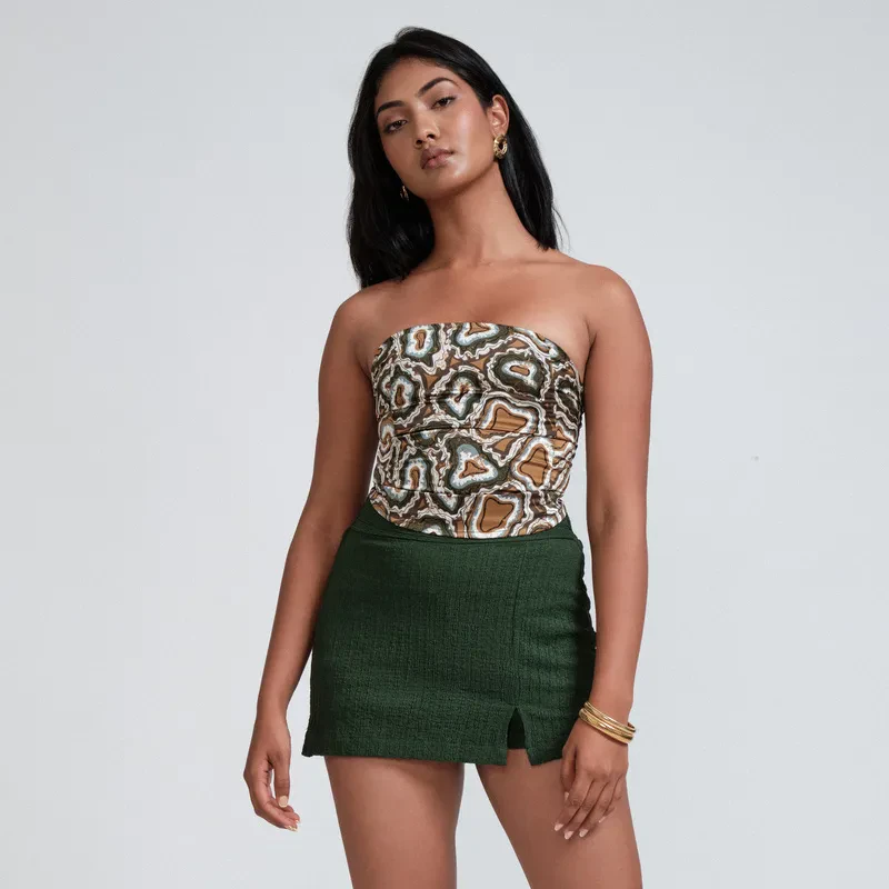 GEODE CORSET TUBE TOP