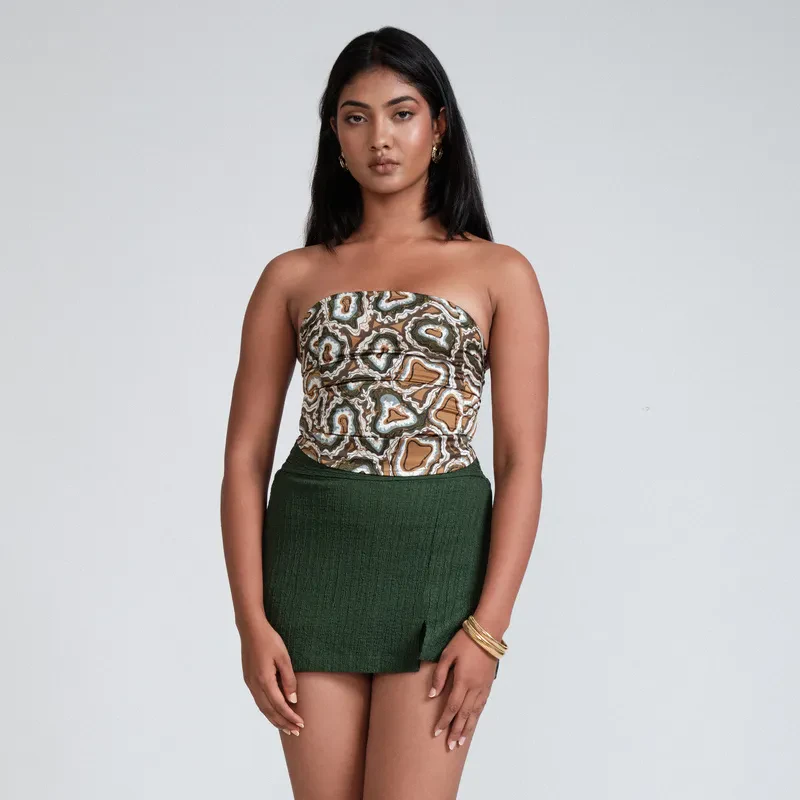GEODE CORSET TUBE TOP