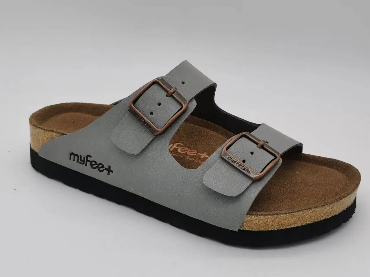 PREMIUM 2 STRAP SANDAL - DARK GREY