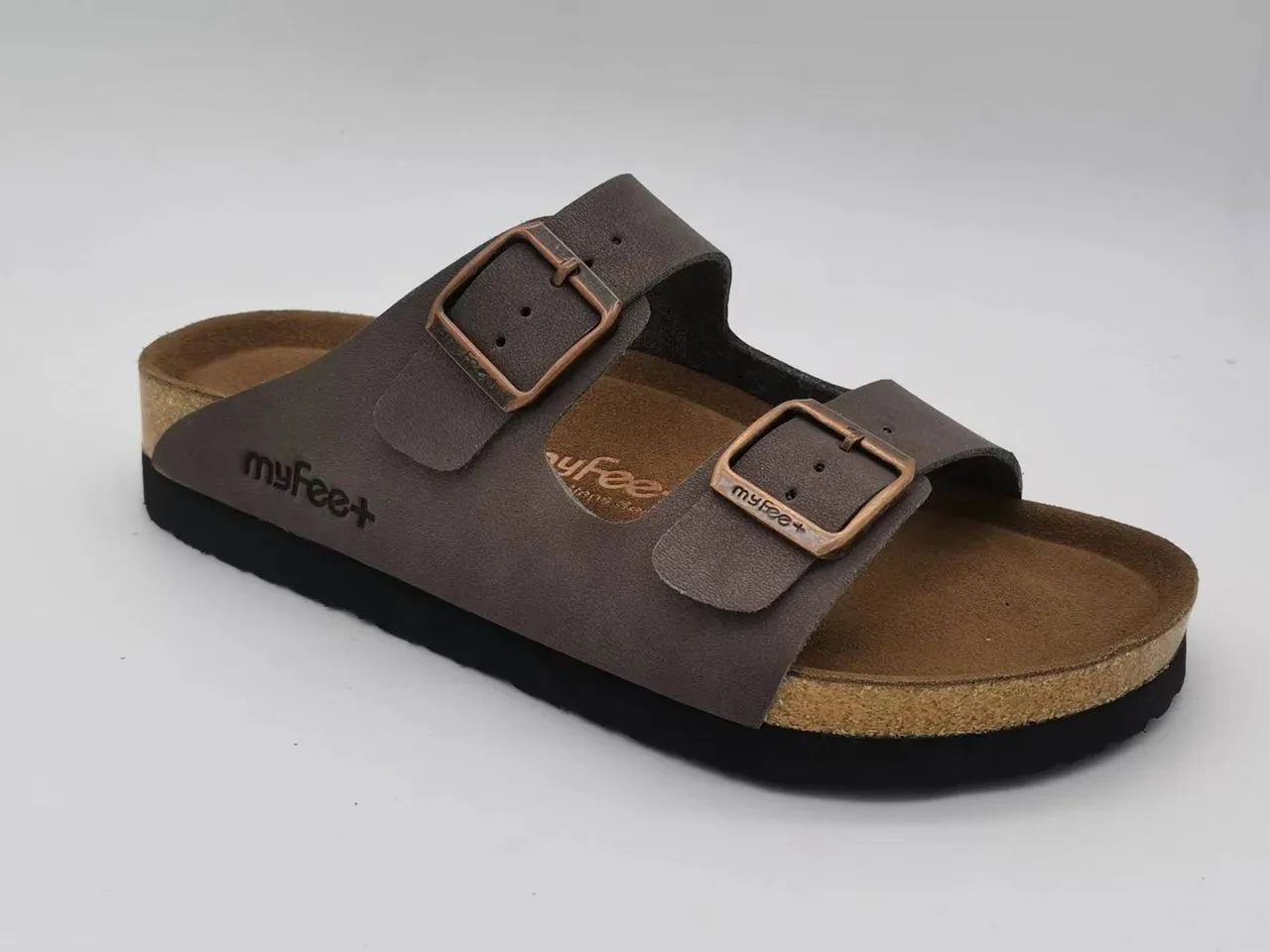 PREMIUM 2 STRAP SANDAL - DARK BROWN