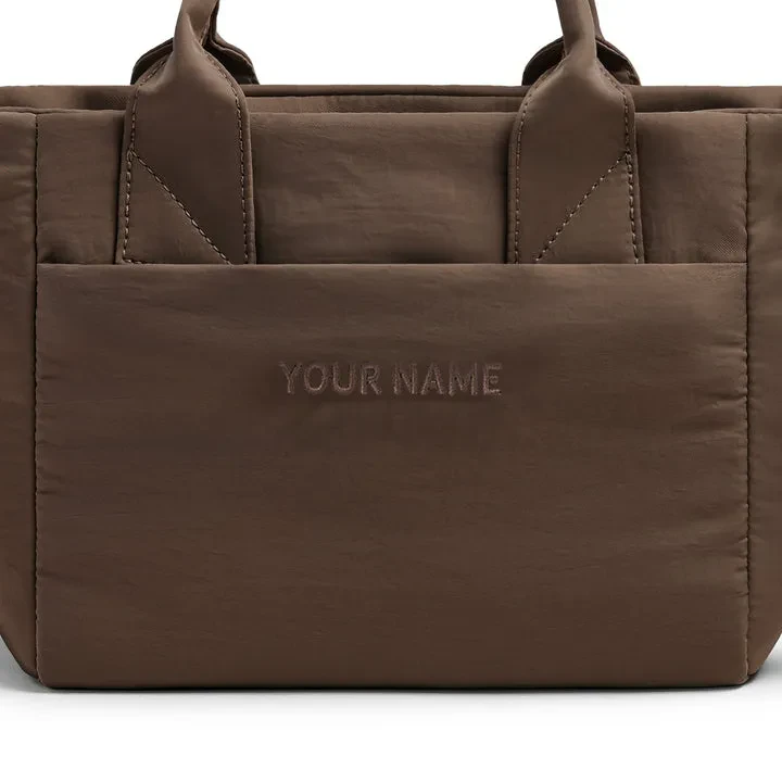 POOFAH MINI TOTE BAG - DARK OAK