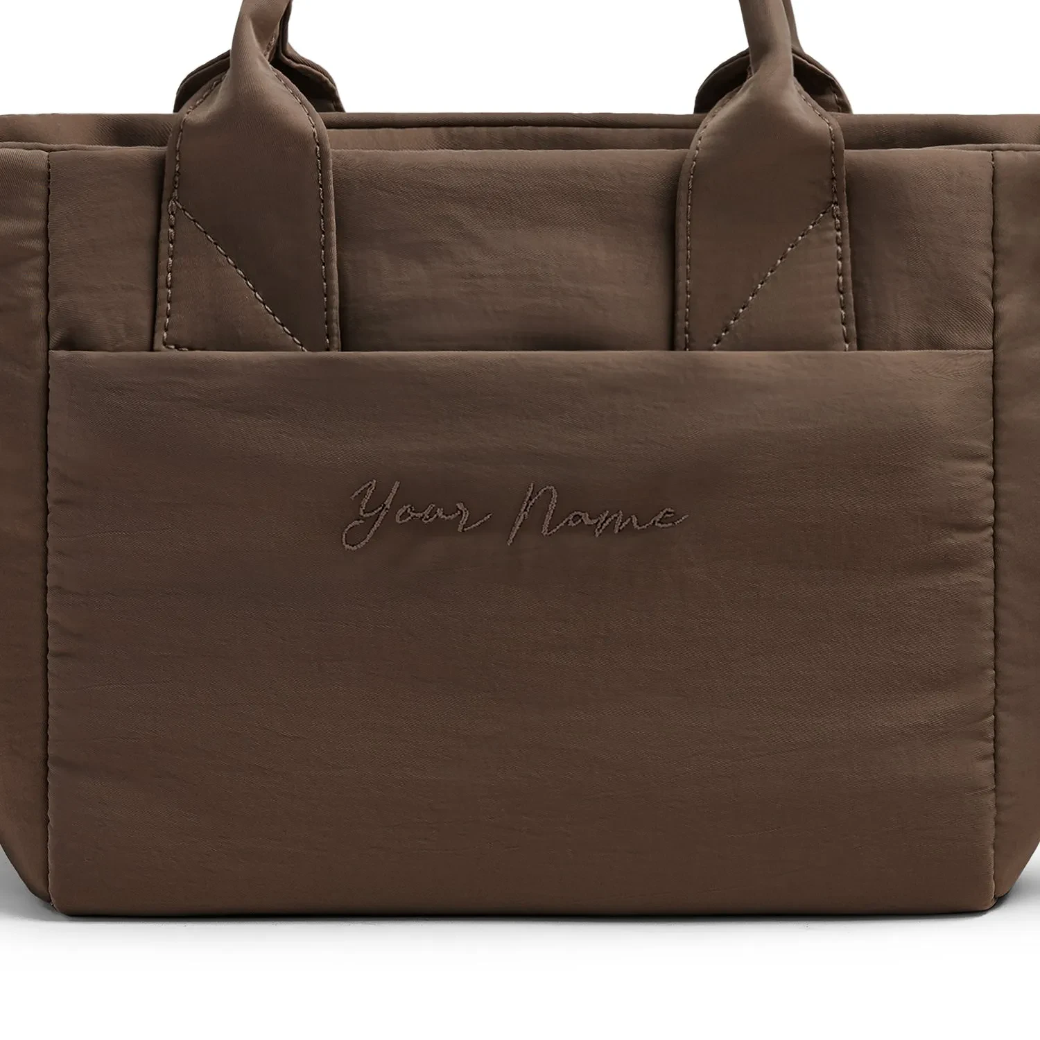POOFAH MINI TOTE BAG - DARK OAK