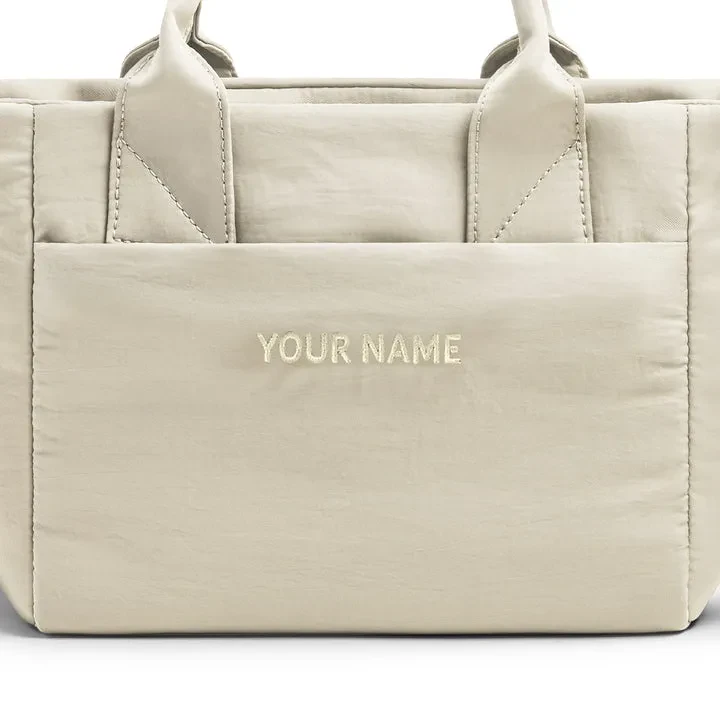 POOFAH MINI TOTE BAG - BEIGE