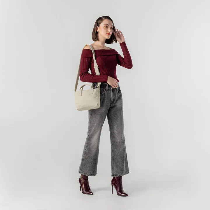 POOFAH MINI TOTE BAG - BEIGE