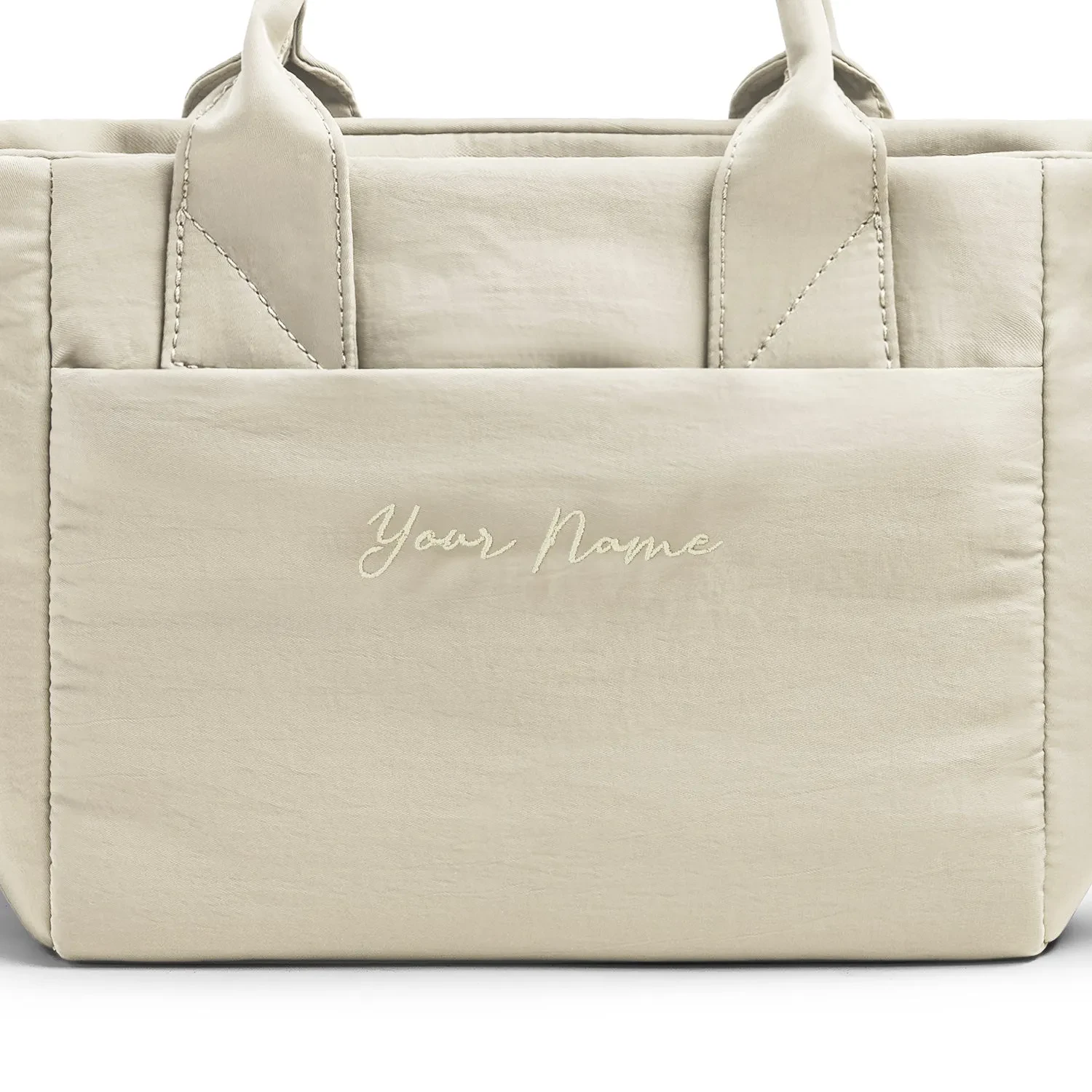 POOFAH MINI TOTE BAG - BEIGE