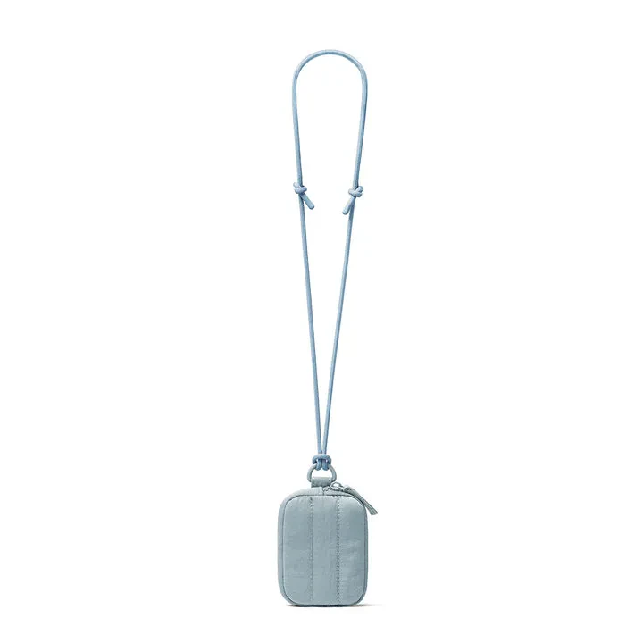 POOFAH LANYARD POUCH - DUSTY BLUE
