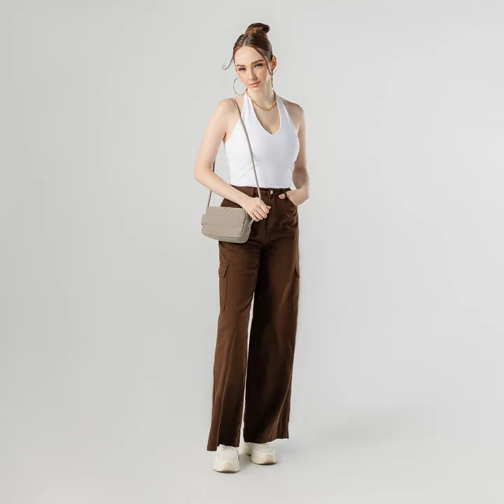 POOFAH CROSSBODY BAG - MOCHA