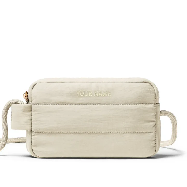 POOFAH CROSSBODY BAG - BEIGE
