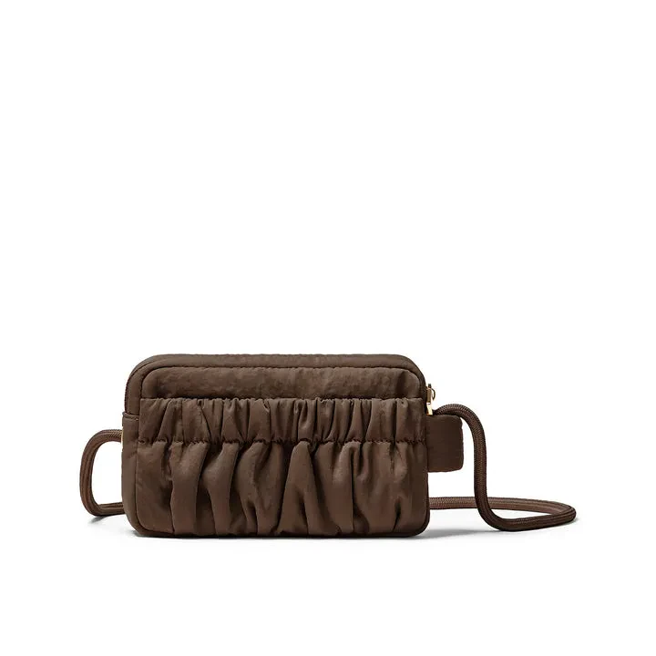POOFAH CROSSBODY BAG - DARK OAK