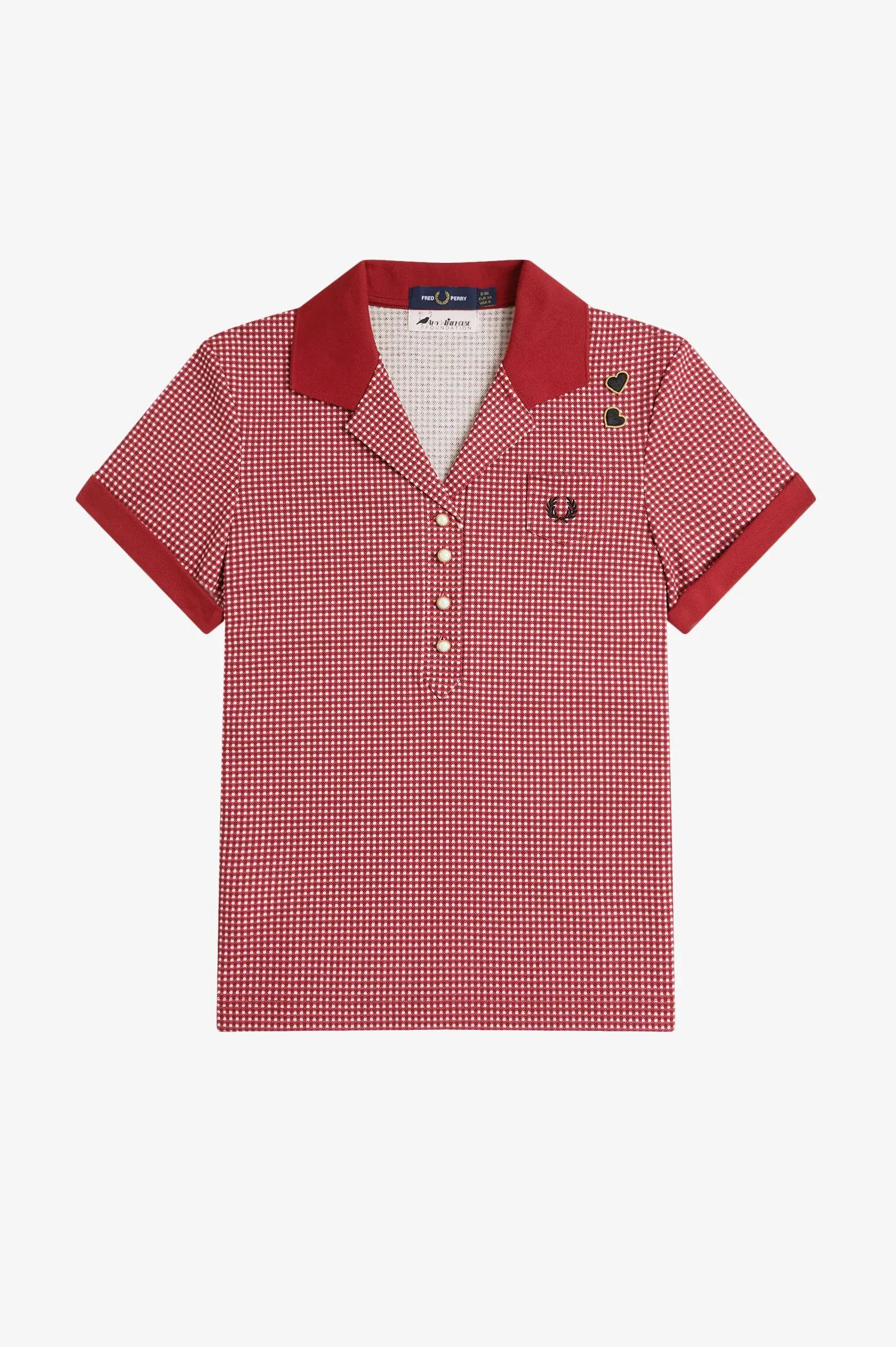 GINGHAM PRINT POLO SHIRT